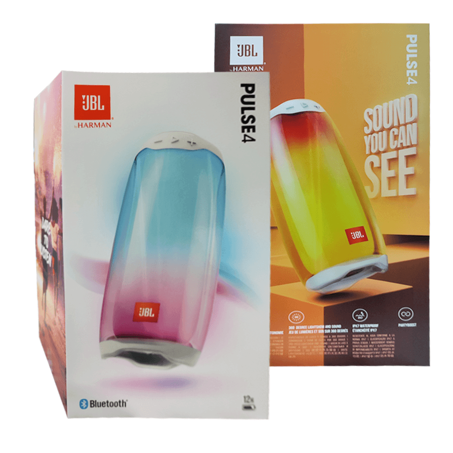 JBL PULSE 4 PORTABLE BLUETOOTH SPEAKER (WHITE) - DataBlitz