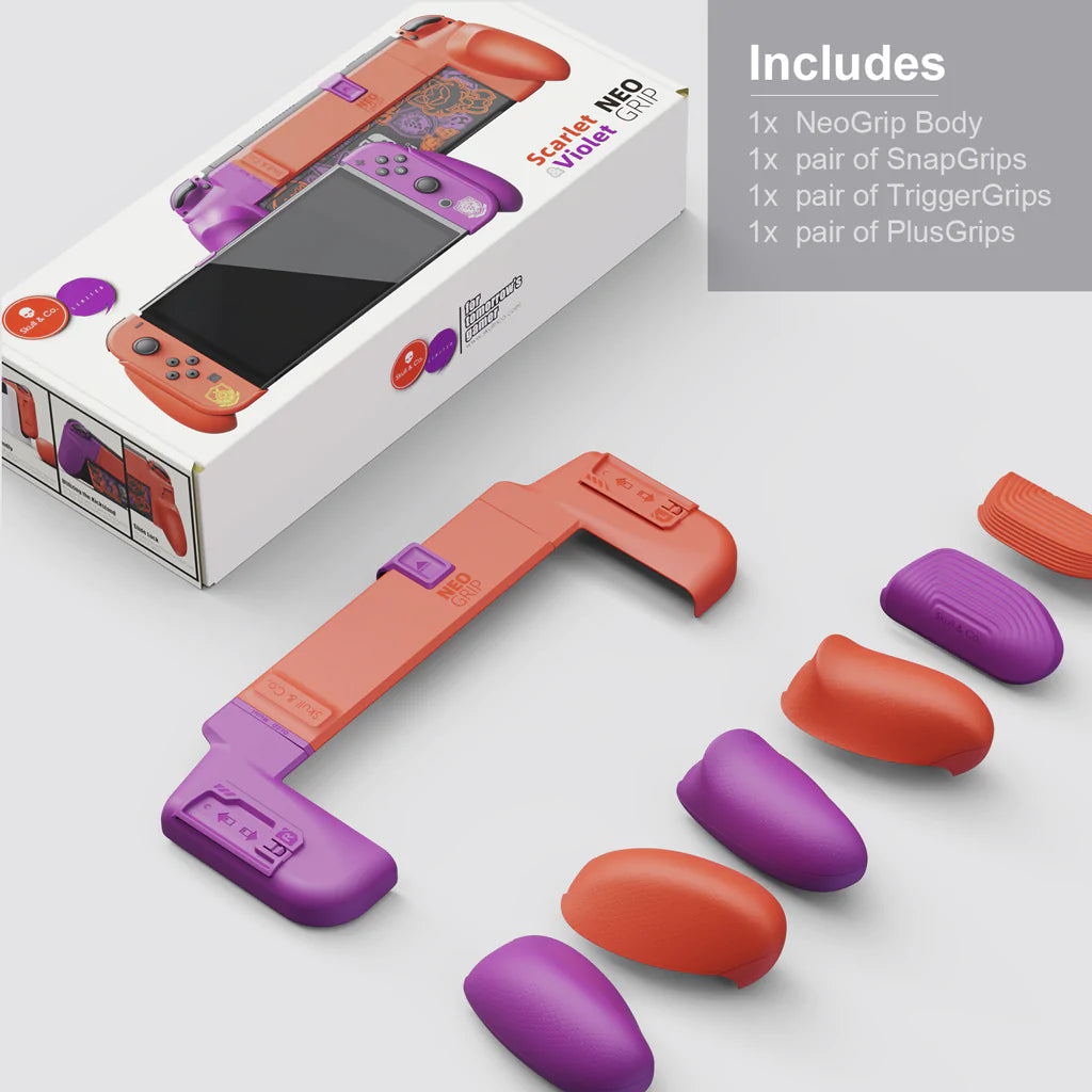 NSW SKULL & CO. Neogrip Limited Edition Pokemon Scarlet & Violet For Switch OLED/Switch (NSNG-LTD-SV) - DataBlitz