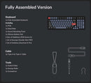 Keychron K4 Pro QMK/VIA Hot-Swappable White Backlight Wireless Mechanical Keyboard (K Pro Mechanical Blue Switch) (K4P-G2)
