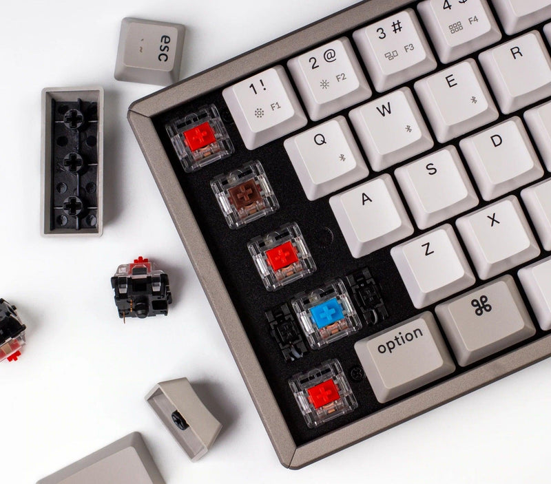 KEYCHRON K6 NON-BACKLIGHT ALUMINUM WIRELESS MECHANICAL KEYBOARD (GATERON BROWN SWITCH) (K6L3) - DataBlitz