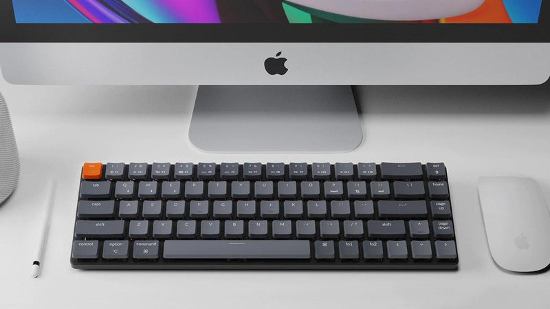 KEYCHRON K7 RGB BACKLIGHT HOT-SWAPPABLE WIRELESS MECHANICAL KEYBOARD (GATERON RED SWITCH) (K7H1) - DataBlitz