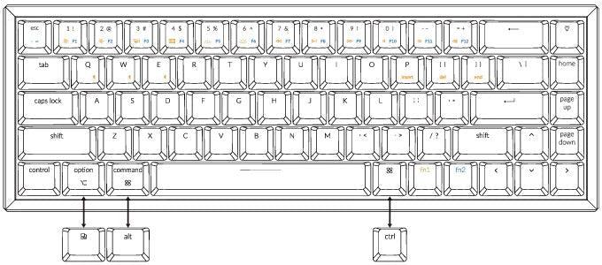 KEYCHRON K6 RGB BACKLIGHT ALUMINUM HOT-SWAPPABLE WIRELESS MECHANICAL KEYBOARD (RED SWITCH) (K6W1) - DataBlitz