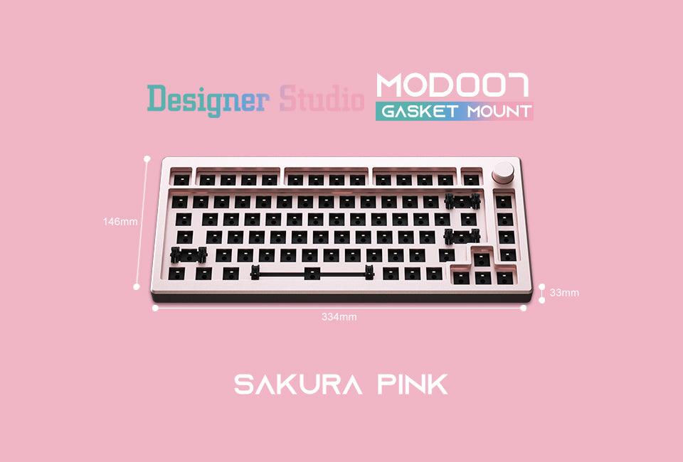 AKKO MOD007 RGB MECHANICAL KEYBOARD HOT-SWAPPABLE DIY KIT GASKET MOUNT WITH 82-KEY LAYOUT (PINK) - DataBlitz