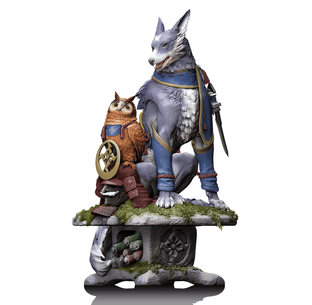 CAPCOM FIGURE BUILDER CREATORS MODEL MONSTER HUNTER RISE (PALAMUTE) - DataBlitz
