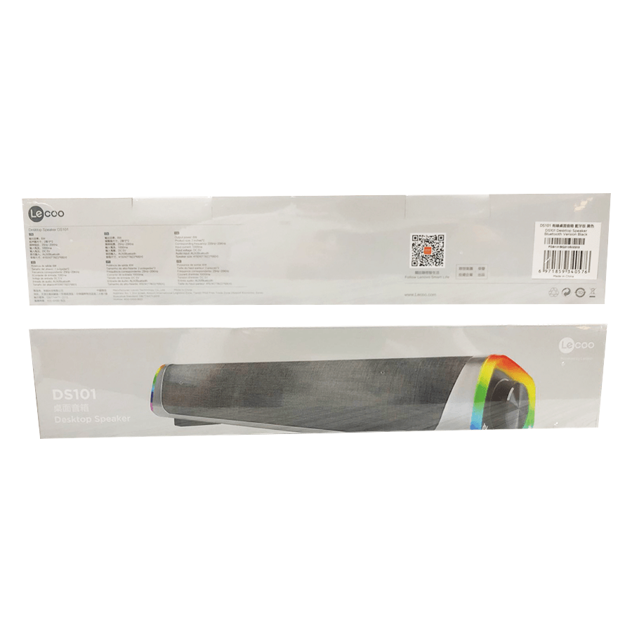 LECOO DS101 USB/BLUETOOTH DESKTOP SPEAKER (BLACK) - DataBlitz