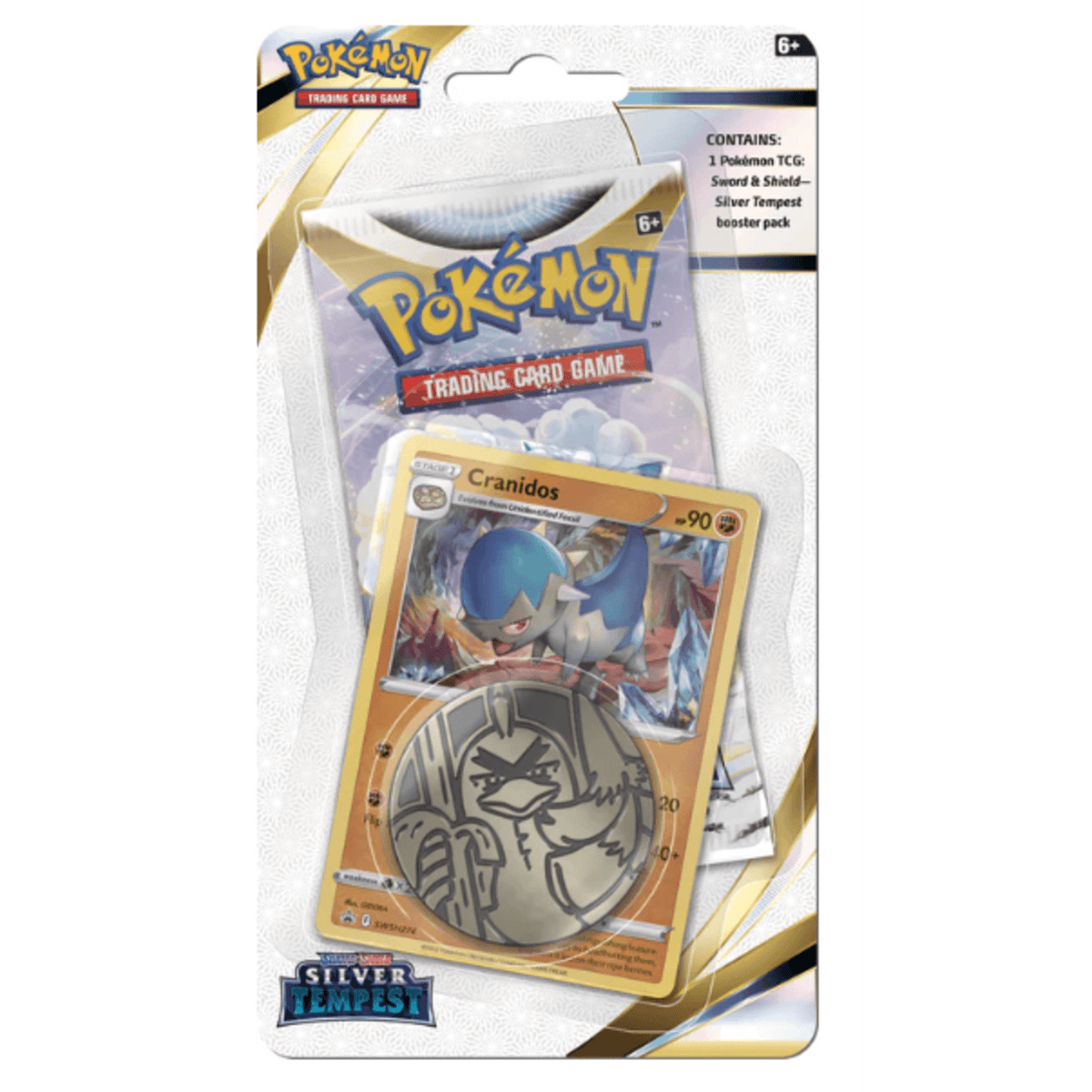 Pokemon Trading Card Game SS12 Sword & Shield Silver Tempest Checklane Blister (Cranidos) (183-85097) - DataBlitz