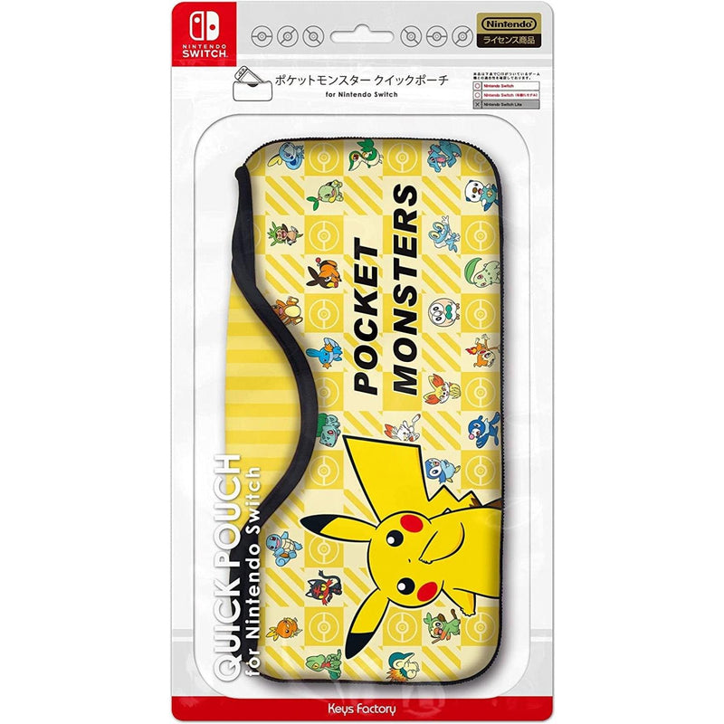 KEYS FACTORY NSW QUICK POUCH POKEMON POCKET MONSTER FOR NINTENDO SWITCH (TYPE-A) (CQP-011-1) - DataBlitz