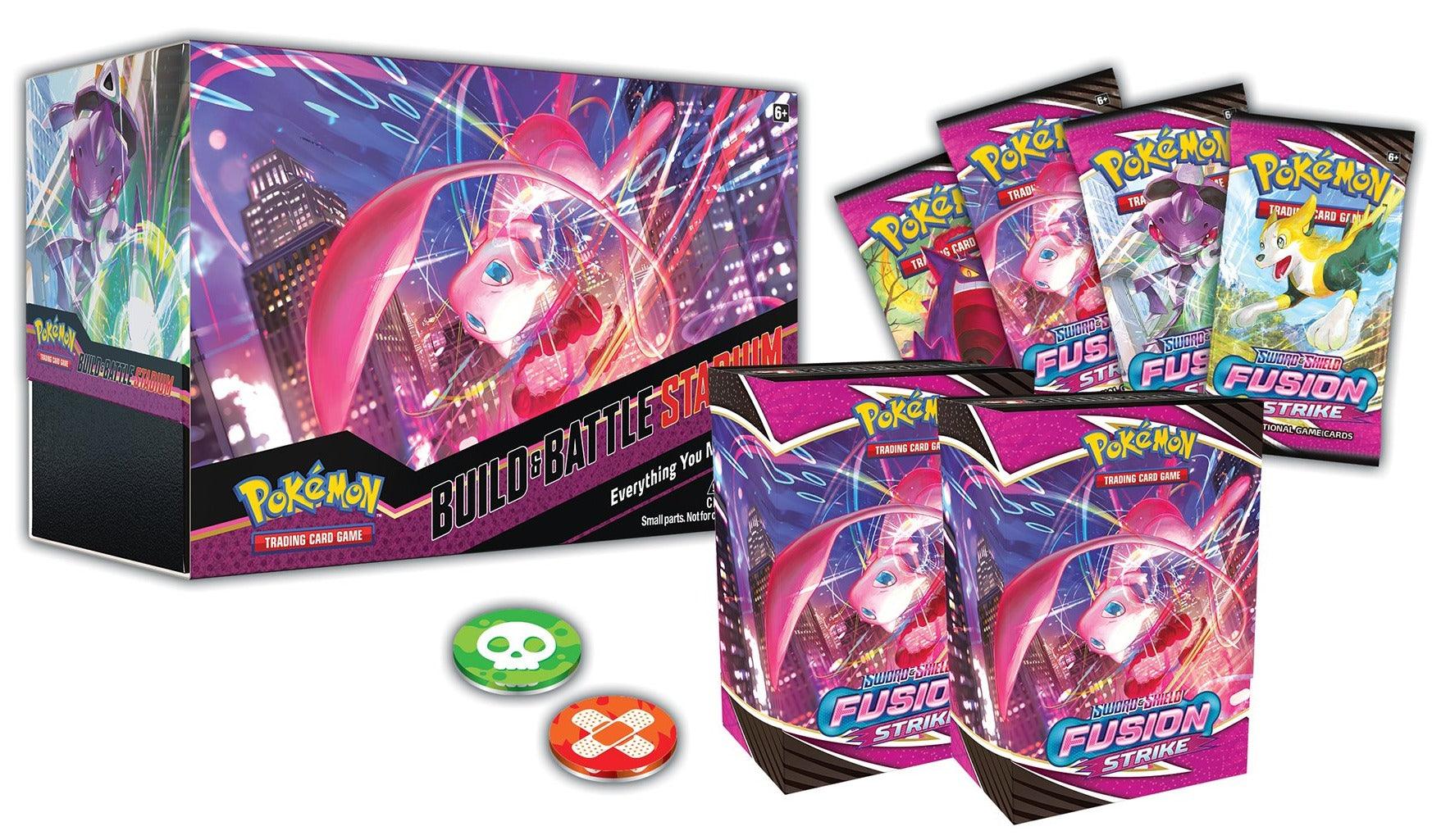 POKEMON TRADING CARD GAME SS8 SWORD & SHIELD FUSION STRIKE BUILD AND BATTLE STADIUM BOX (179-80995) - DataBlitz