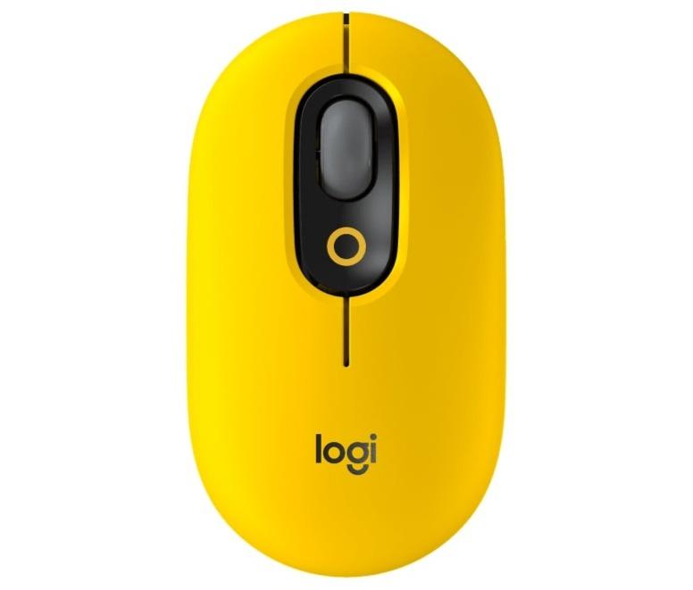 LOGITECH POP MOUSE WIRELESS WITH CUSTOMIZABLE EMOJI (BLAST YELLOW) - DataBlitz