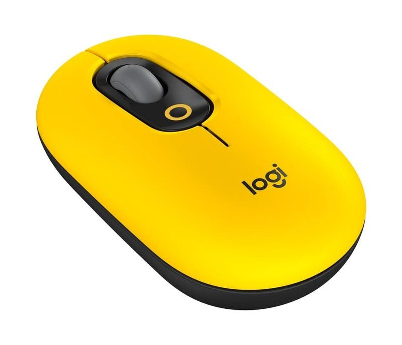 LOGITECH POP MOUSE WIRELESS WITH CUSTOMIZABLE EMOJI (BLAST YELLOW) - DataBlitz