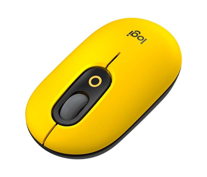 LOGITECH POP MOUSE WIRELESS WITH CUSTOMIZABLE EMOJI (BLAST YELLOW) - DataBlitz