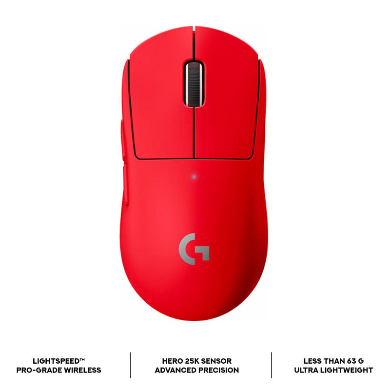 Logitech Pro X Superlight Wireless Gaming Mouse (Red) - DataBlitz