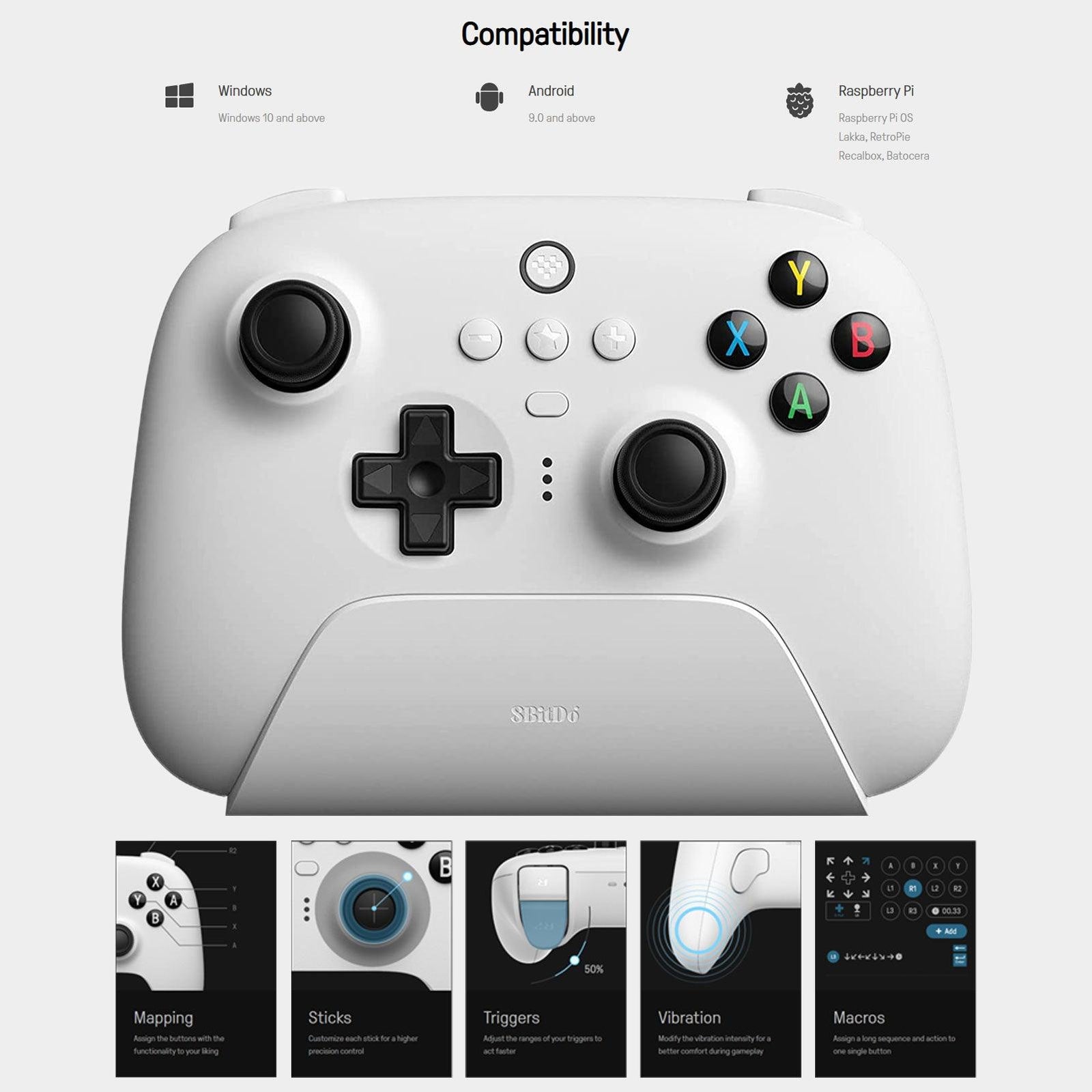 Home All products 8BITDO Ultimate Wireless 2.4G Control...