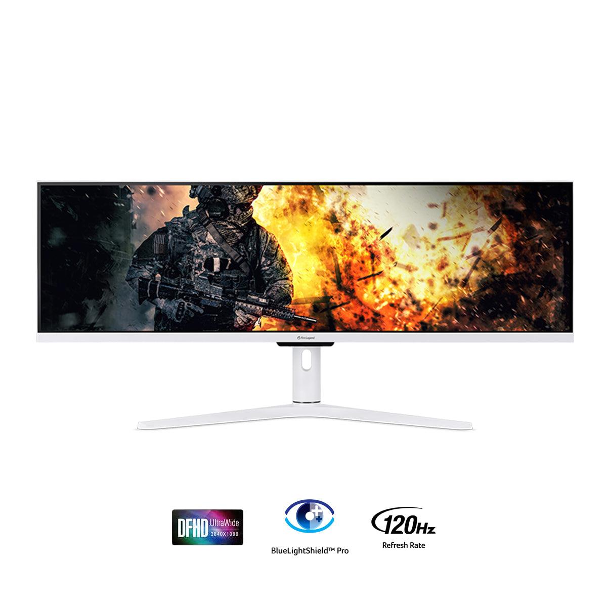 AOPEN Fire Legend 43XV1C PWMIIPHX 43.8 Ultrawide DFHD IPS Gaming Monitor (White) - DataBlitz