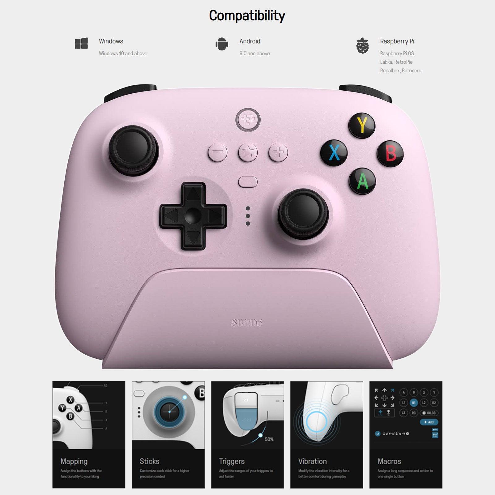 8BITDO Ultimate Wireless 2 4G Controller Windows Android Raspberry Pi 8bitdo-ultimate-wireless-2-4g-controller-windows-android-raspberry-pi