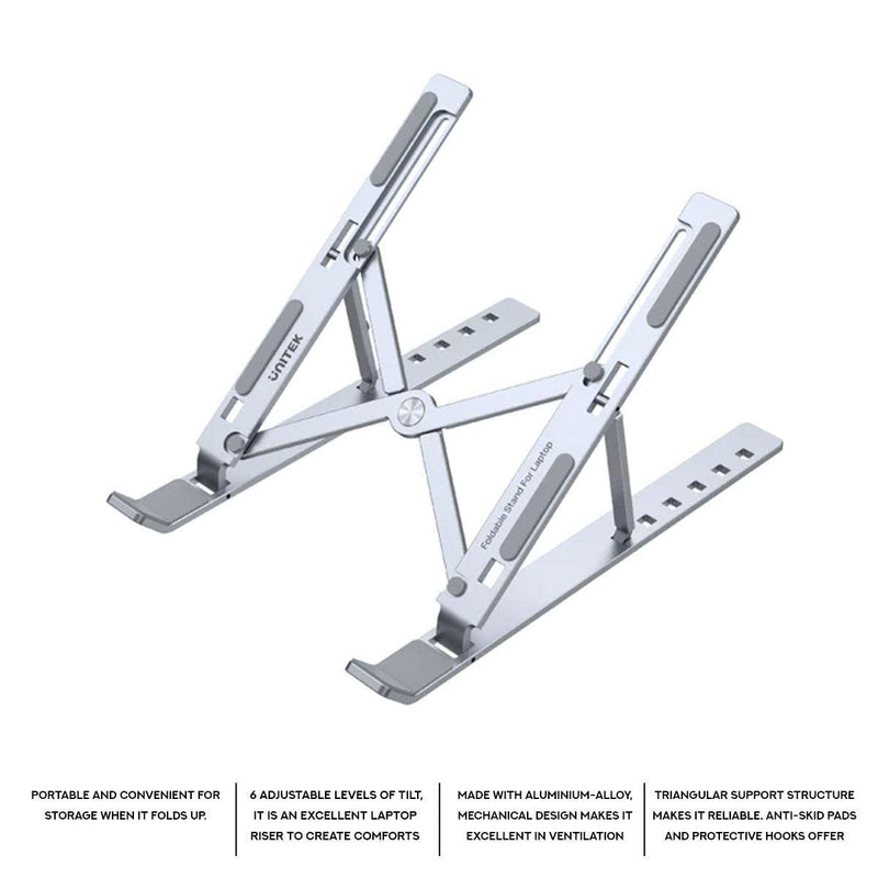 Unitek Mechanical Foldable Laptop Stand (OT155SL) - DataBlitz