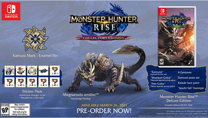 Collector's Edition Mh Rise Nintendo Store Pre Order Monster