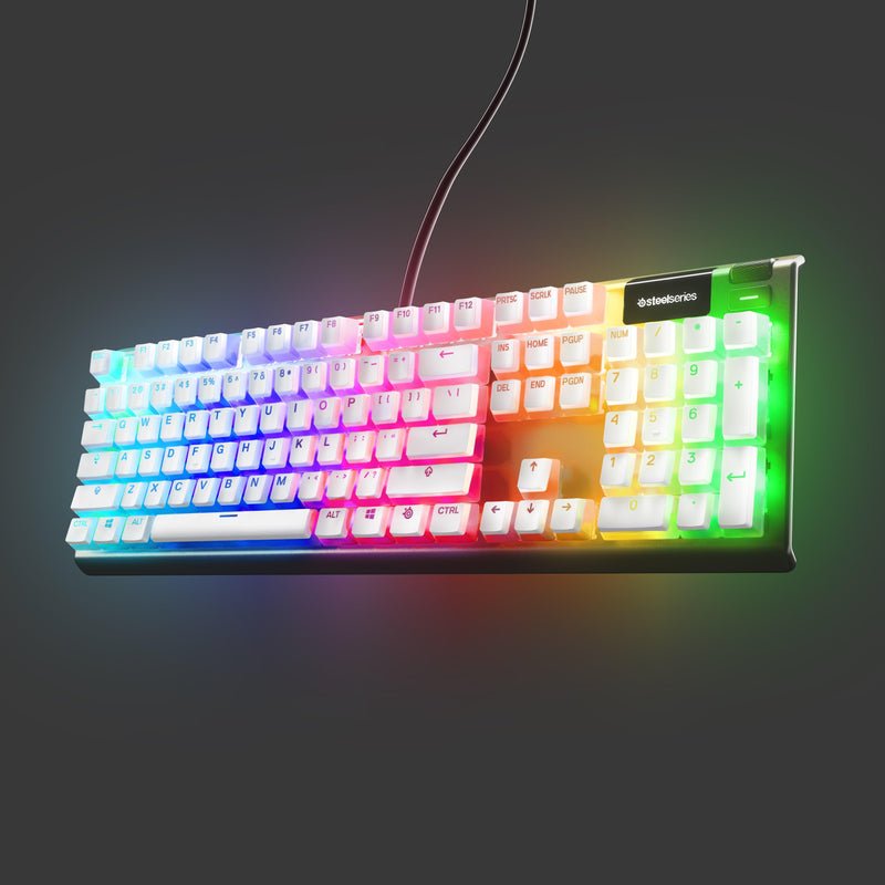 STEELSERIES PRISMCAPS UNIVERSAL DOUBLE SHOT PBT KEYCAPS (WHITE) (PN60203) - DataBlitz