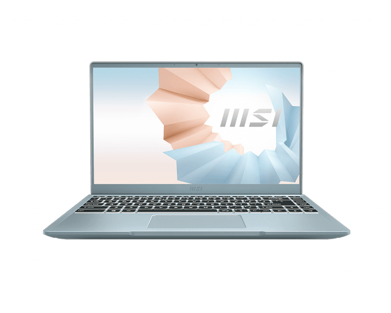 MSI MODERN 14 B4MW-210LA PRO NOTEBOOK (BLUESTONE) | 14" FHD | RYZEN 5 4500U | 8GB DDR4 | 512GB SSD | WIN10  + FREE LOGITECH H150 STEREO HEADSET (SKY BLUE) - DataBlitz