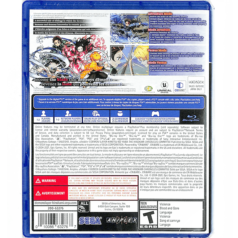 PS5 Demon Slayer-Kimetsu No Yaiba-The Hinokami Chronicles (ENG/EU)