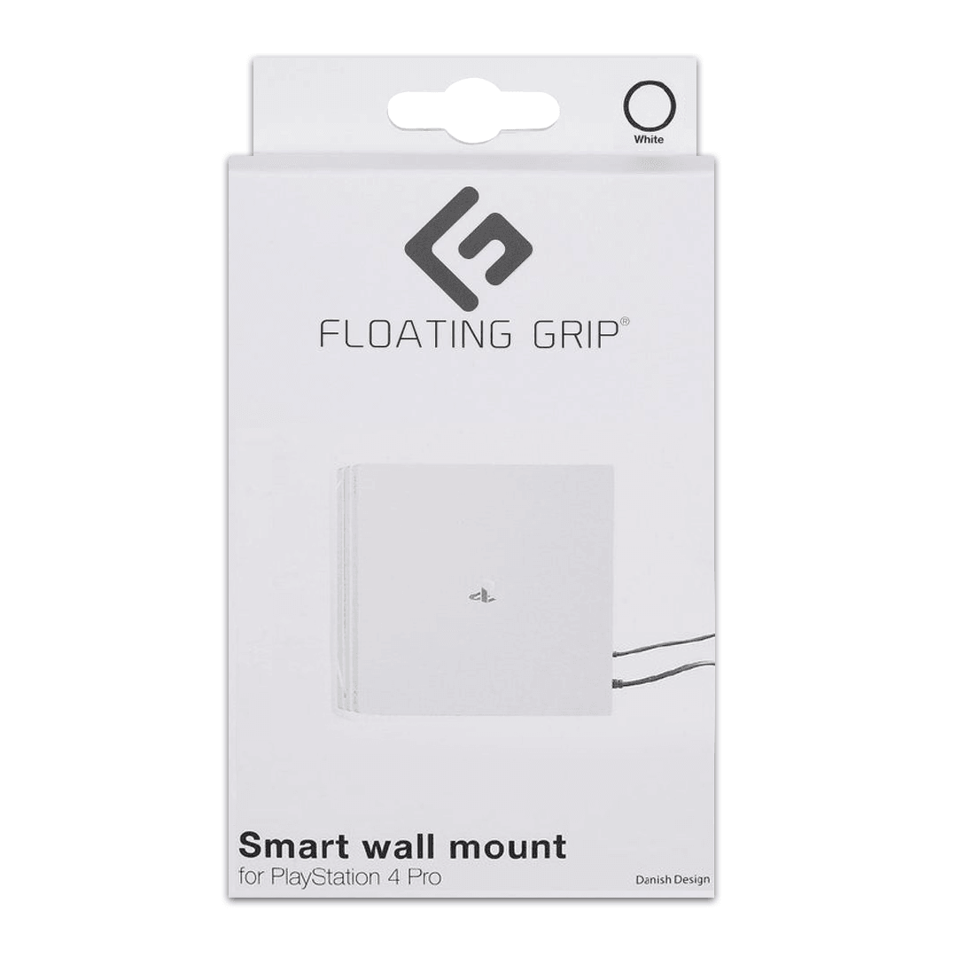 FLOATING GRIP SMART WALL MOUNT FOR PS4 PRO (WHITE) (FG-PS4P-148W) - DataBlitz