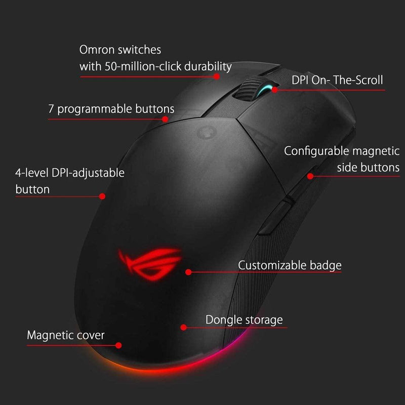 ASUS ROG PUGIO II WIRELESS GAMING MOUSE (P705) - DataBlitz