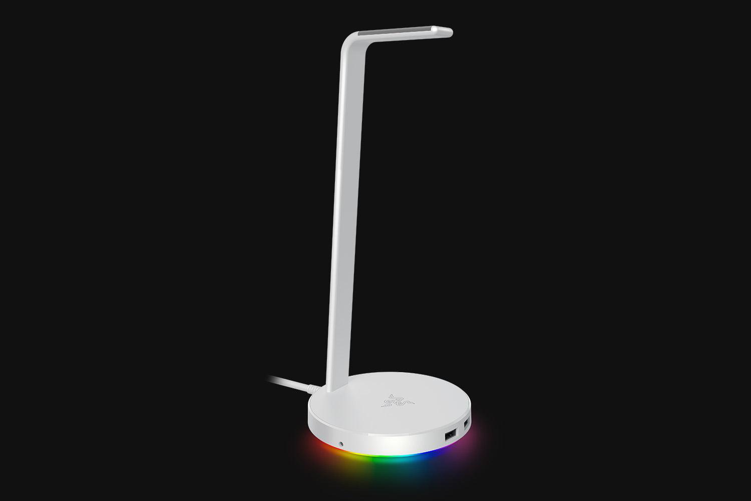 RAZER BASE STATION V2 CHROMA USB HUB HEADSET STAND W/ RAZER CHROMA RGB (MERCURY) - DataBlitz