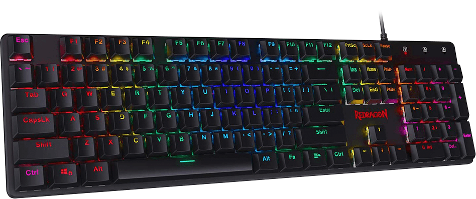 REDRAGON SHRAPNEL MECHANICAL GAMING KEYBOARD (DUST-PROOF BLUE) (K589RGB) - DataBlitz