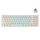 ROYAL KLUDGE RK71 TRI-MODE RGB 71 KEYS HOT SWAPPABLE MECHANICAL KEYBOARD WHITE (RED SWITCH) - DataBlitz