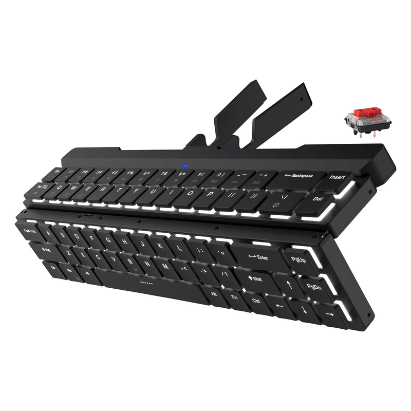 ROYAL KLUDGE RK925 DUAL-MODE FOLDABLE MECHANICAL KEYBOARD BLACK (RED SWITCH) - DataBlitz