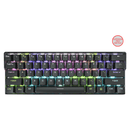 KEMOVE DK61 SHADOW BLACK HOT-SWAPPABLE RGB BACKLIT WIRED/BLUETOOTH MECHANICAL KEYBOARD (GATERON RED SWITCH) - DataBlitz