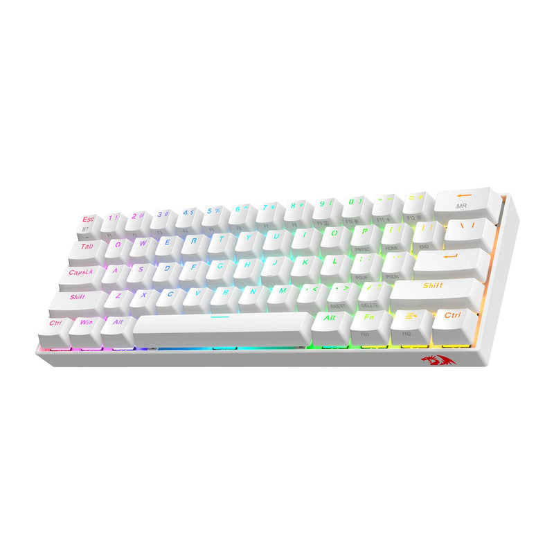 Redragon Draconic Pro Wired/ Wireless 2.4G/ BT Mechanical Gaming Keyboard (White) (Dust-Proof Brown Switch) (K530W-RGB-Pro)