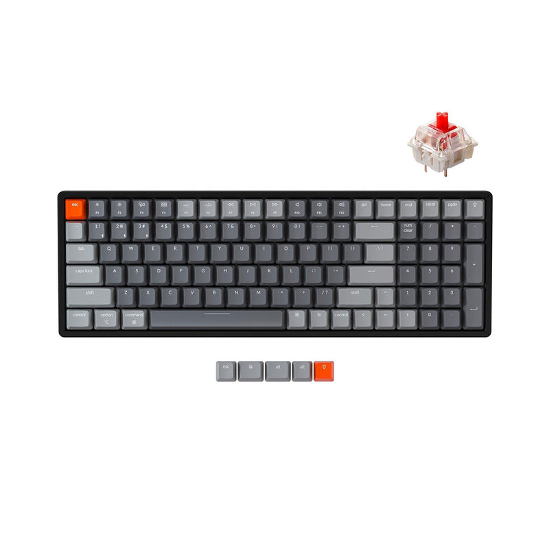 Keychron K4 V2 RGB Backlight Aluminum Hot-Swappable 96% Wireless Mechanical Keyboard