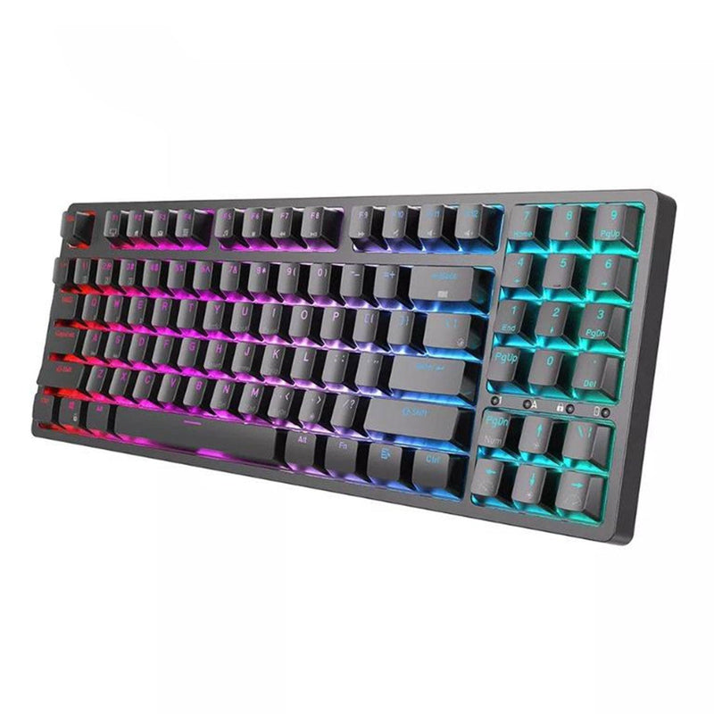 Royal Kludge RK92 Tri-Mode RGB 92 Keys Hot Swappable Mechanical Keyboard Black (Red Switch) - DataBlitz