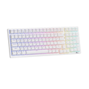 Royal Kludge RK98 Tri-Mode RGB 100 Keys Hot Swappable Mechanical Keyboard White (Red Switch) - DataBlitz