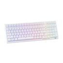 Royal Kludge RK98 Tri-Mode RGB 100 Keys Hot Swappable Mechanical Keyboard White (Red Switch) - DataBlitz