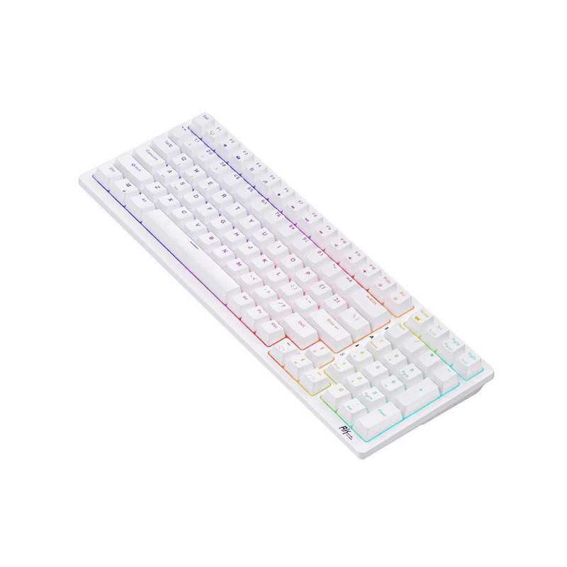 Royal Kludge RK98 Tri-Mode RGB 100 Keys Hot Swappable Mechanical Keyboard White (Red Switch) - DataBlitz