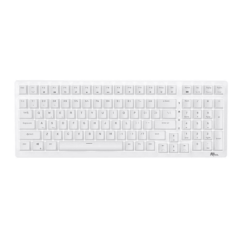 Royal Kludge RK98 Tri-Mode RGB 100 Keys Hot Swappable Mechanical Keyboard White (Red Switch) - DataBlitz