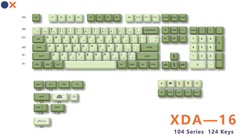 Royal Kludge PBT Keycaps 124 Keys XDA-16 - DataBlitz