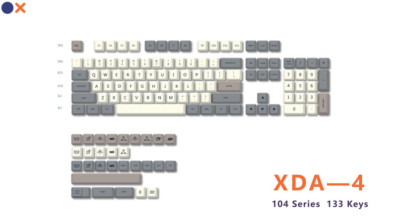 Royal Kludge PBT Keycaps 157 Keys XDA-4 - DataBlitz