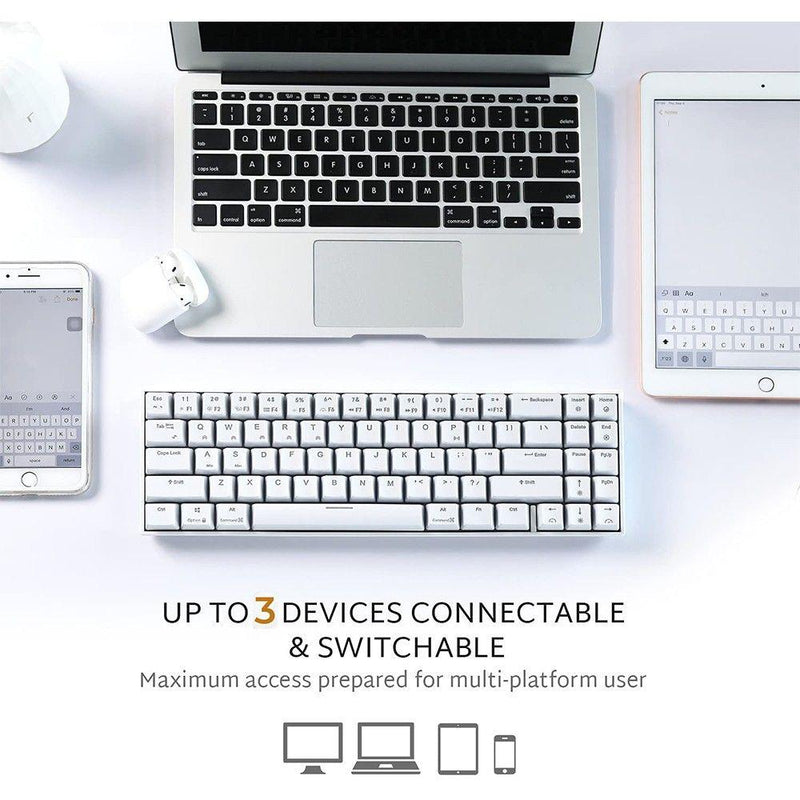 ROYAL KLUDGE RK71 TRI-MODE RGB 71 KEYS HOT SWAPPABLE MECHANICAL ...