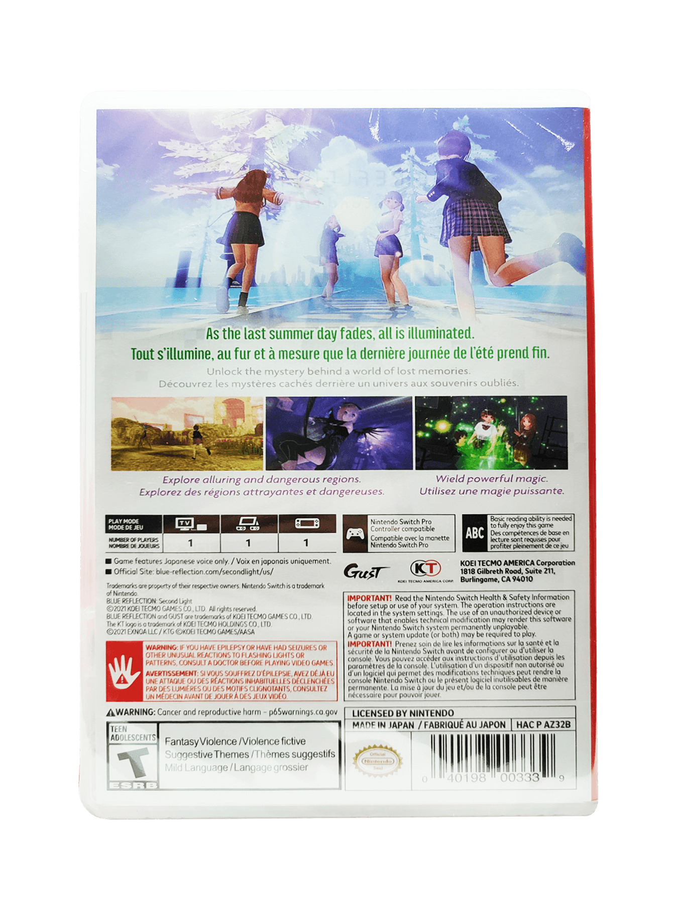 Nintendo Switch Blue Reflection Second Light
