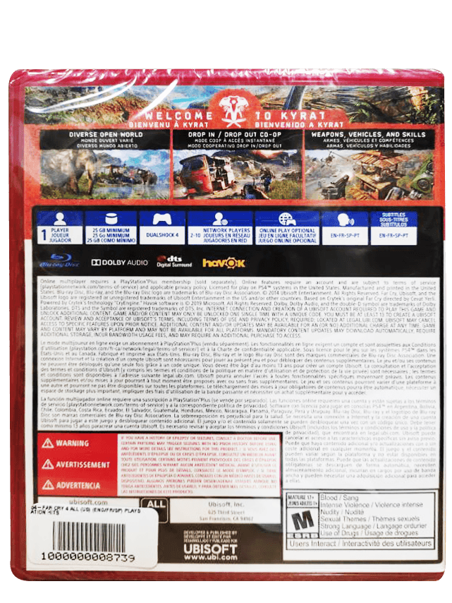 PS4 FAR CRY 4 ALL (US) (ENG/FR/SP) PLAYSTATION HITS - DataBlitz