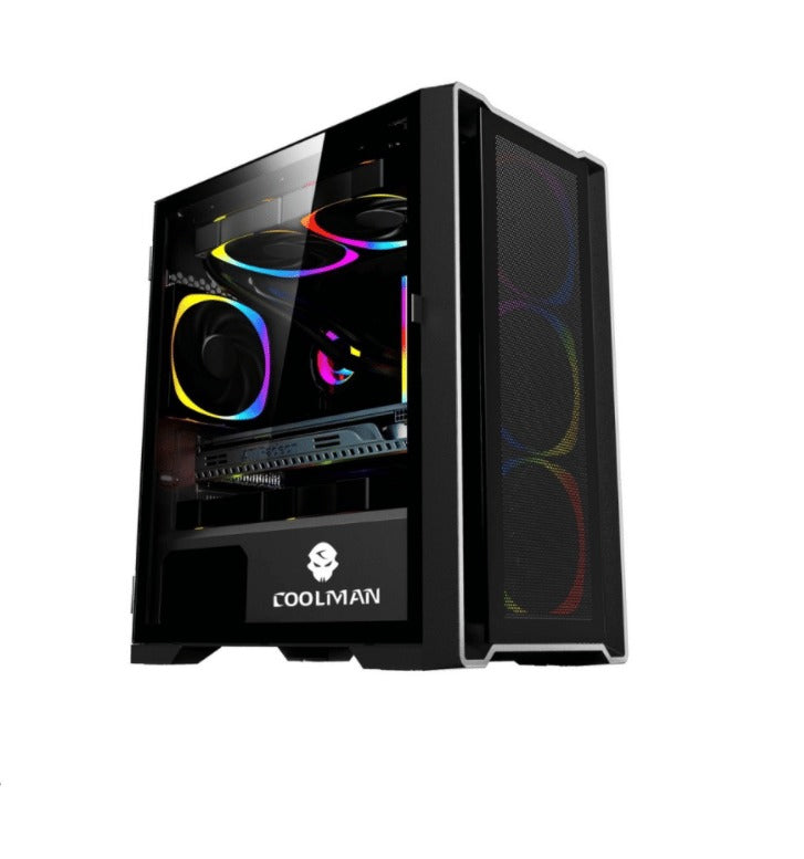 Rubi Case Coolman Ruby Gaming Case With 3X120MM RGB Fans (Black)