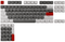 104 Doubleshot OEM PBT Keycaps (Greyish White | Red) - DataBlitz