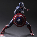 PLAY ARTS-KAI A/F MARVEL UNIVERSE VARIANT CAPTAIN AMERICA DESIGNED BY HITOSHI KONDO - DataBlitz