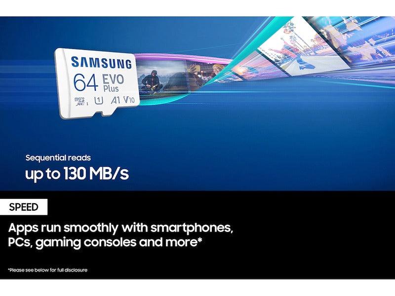Samsung Evo Plus 256GB MICROSDXC UHS-I Card With Adapter