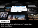Samsung Pro Endurance 128GB MICROSDXC UHS-I Card With Adapter