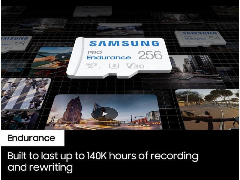 Samsung Pro Endurance 256GB MICROSDXC UHS-I Card With Adapter