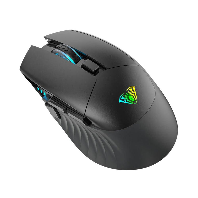 Aula SC520 RGB Dual Mode 2.4G Wireless/Type-C Wired Gaming Mouse (Black) - DataBlitz